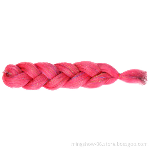 Colorful braiding hair wholesale and jumbo synthetic synthetic hair  For African Crochet braided wigs hair